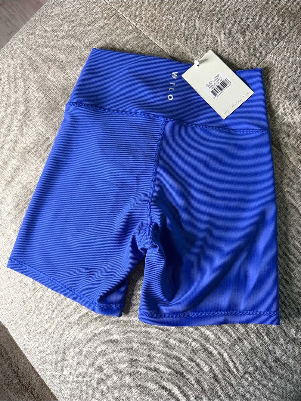 Wilo Electric Blue High-Waist Bike Shorts